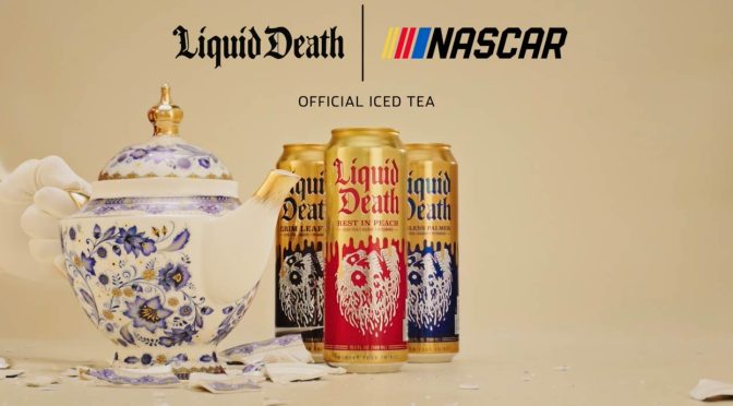 Liquid Death becomes official Iced Tea Sponsor of NASCAR